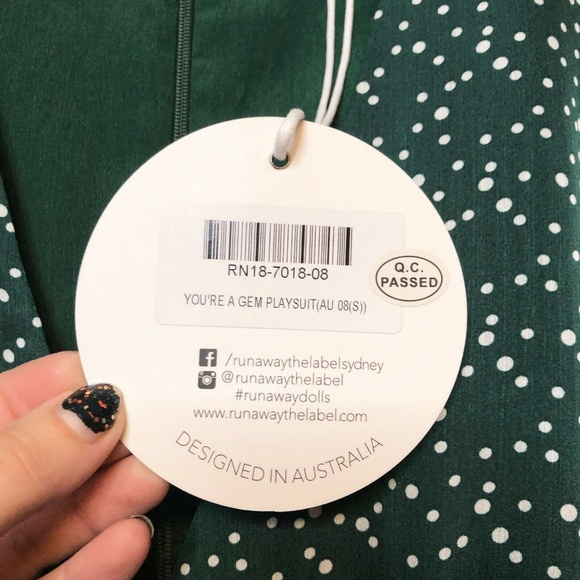 Runaway The Label You’re A Gem Playsuit Size 4 US - Picture 4 of 8